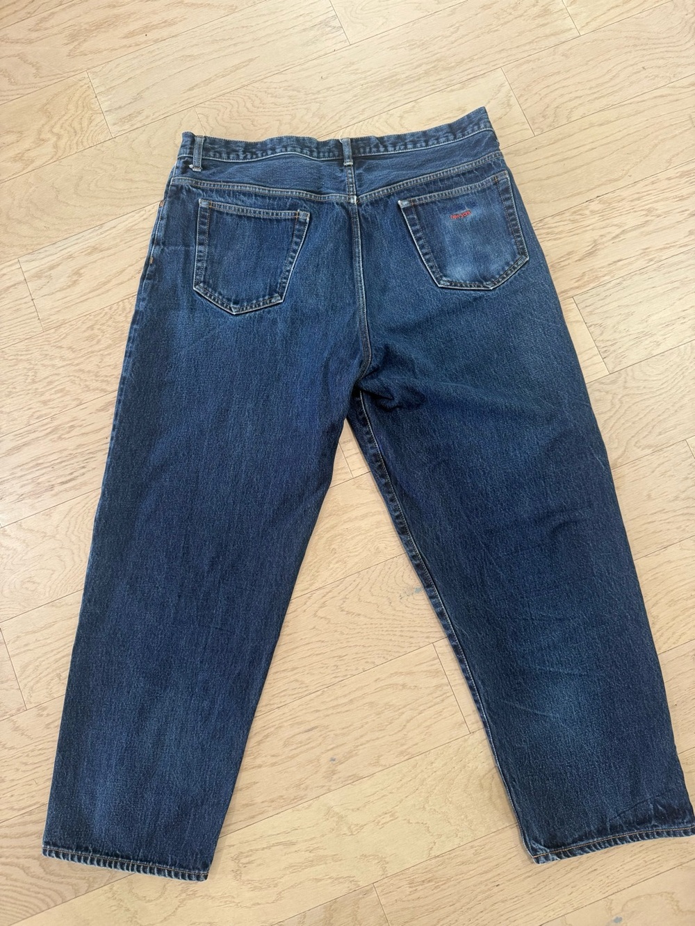 Supreme Men's Dark Blue Denim Relaxed Jeans - Picture 3 of 4